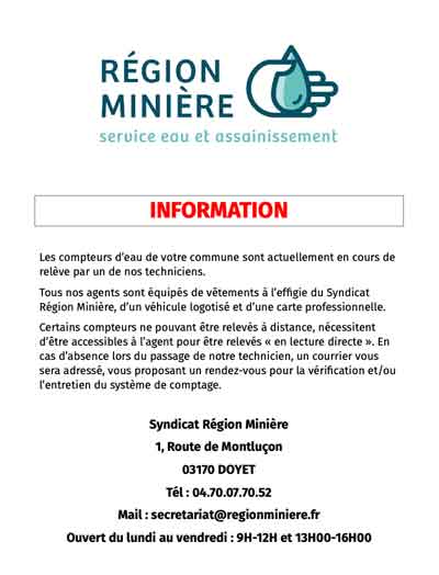 Relève compteur d'eau